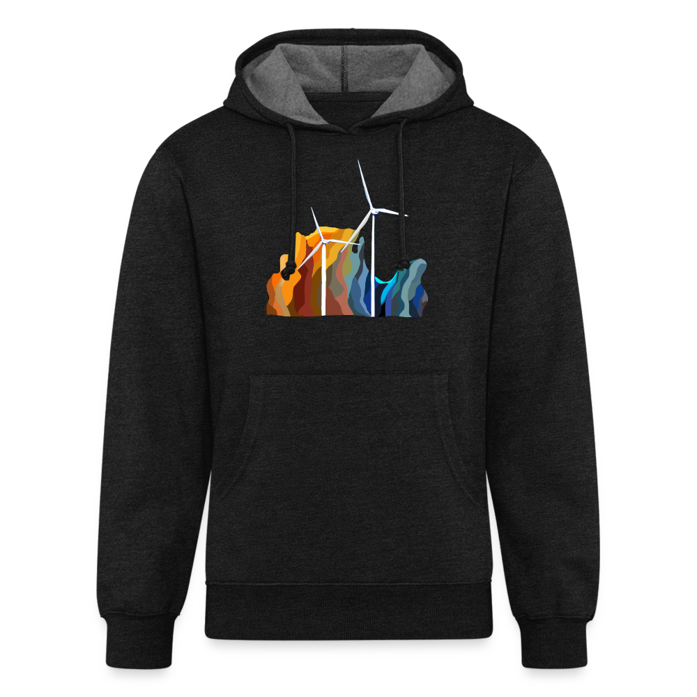 Wind Unisex Organic Hoodie - charcoal grey