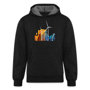 Wind Unisex Organic Hoodie - charcoal grey
