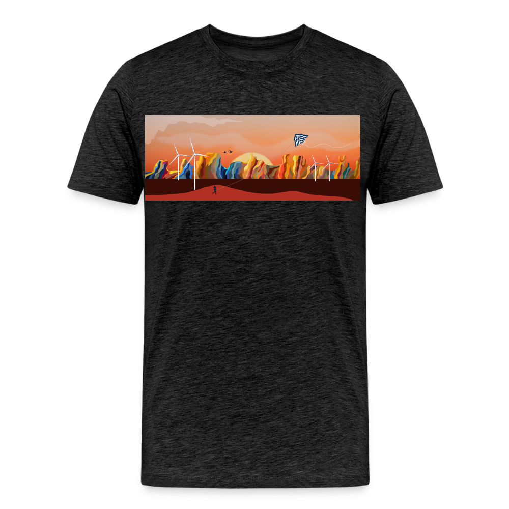 CPK Wind Men’s Premium Organic T-Shirt - charcoal grey