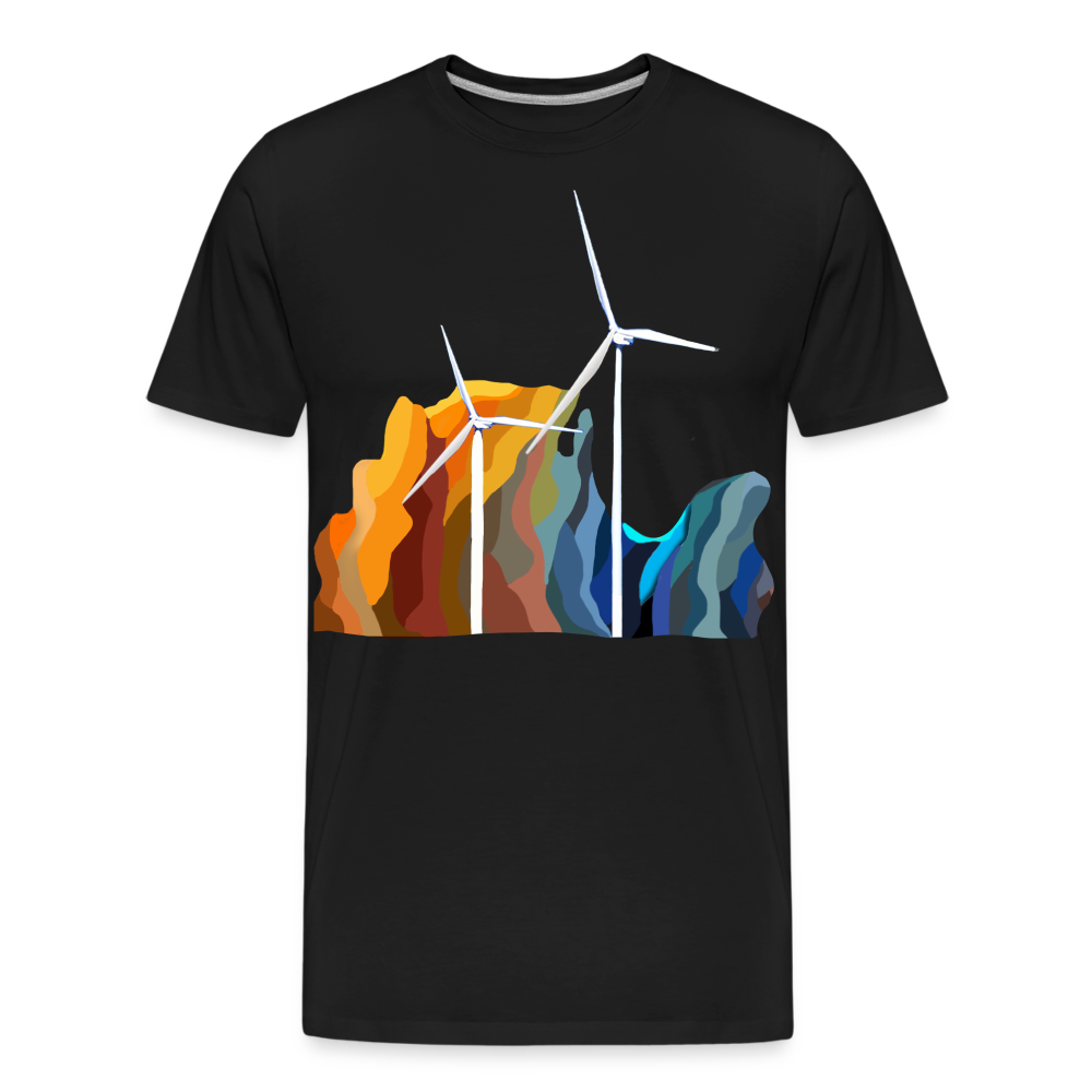 Wind Men’s Premium Organic T-Shirt - black