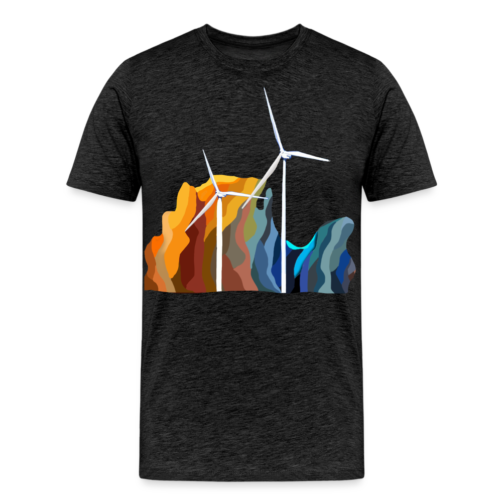 Wind Men’s Premium Organic T-Shirt - charcoal grey