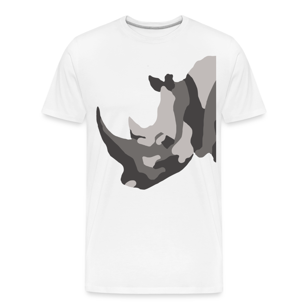 Rhino Men’s Premium Organic T-Shirt - white