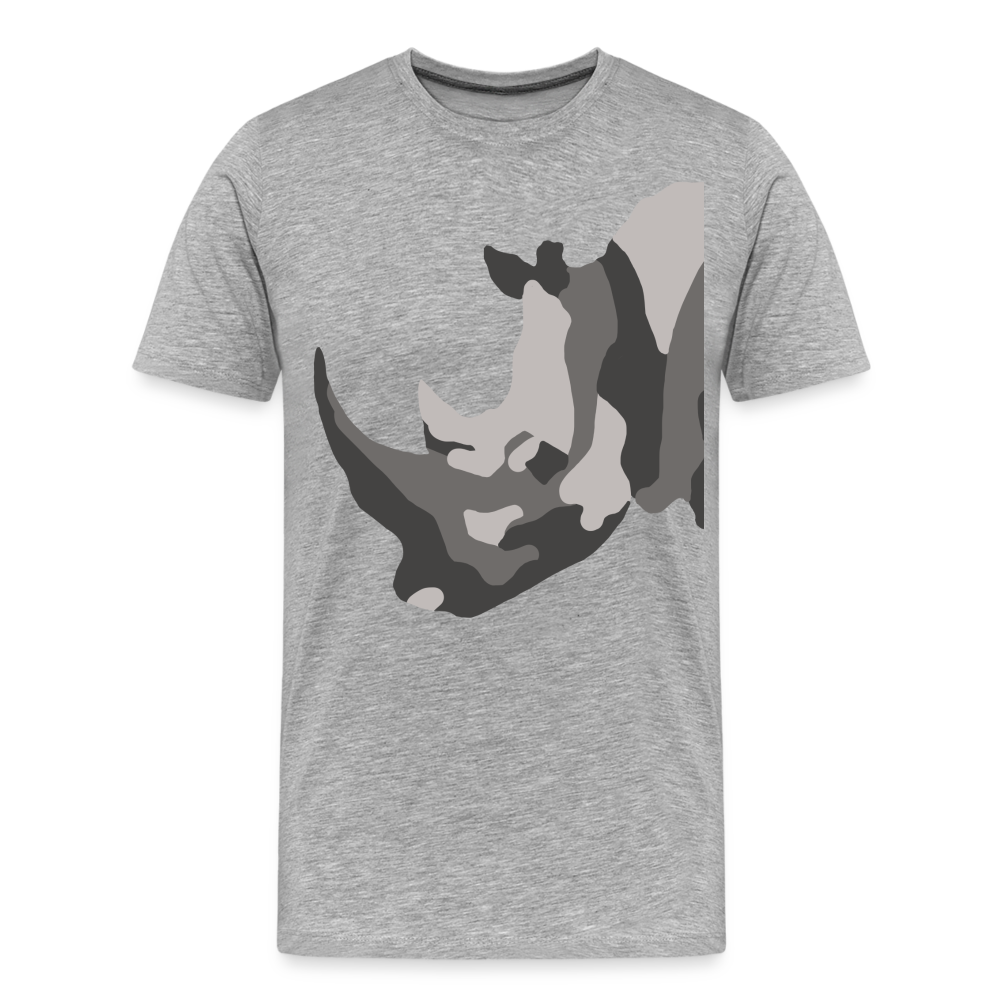 Rhino Men’s Premium Organic T-Shirt - heather gray