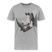 Rhino Men’s Premium Organic T-Shirt - heather gray