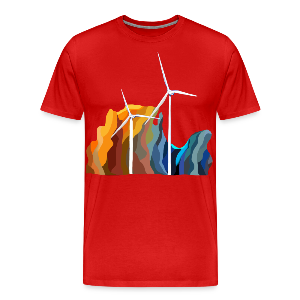 Wind Men’s Premium Organic T-Shirt - red