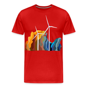 Wind Men’s Premium Organic T-Shirt - red