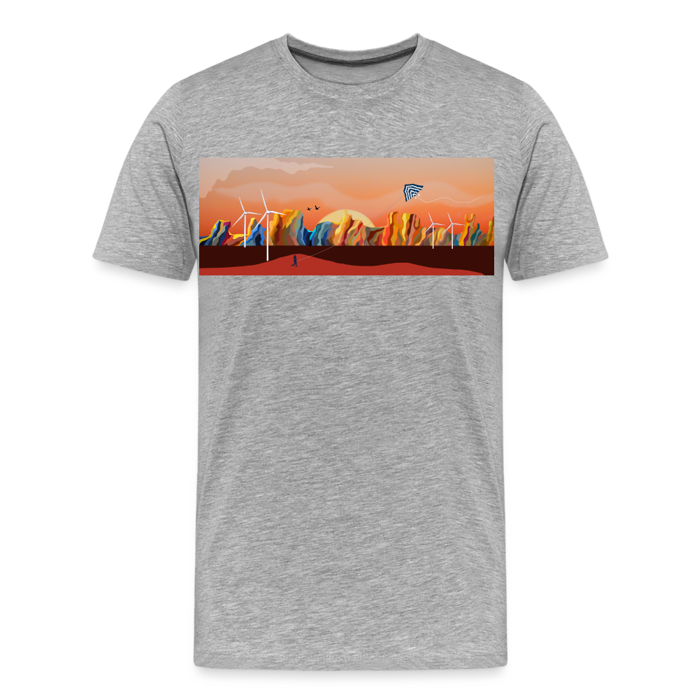 CPK Wind Men’s Premium Organic T-Shirt - heather gray