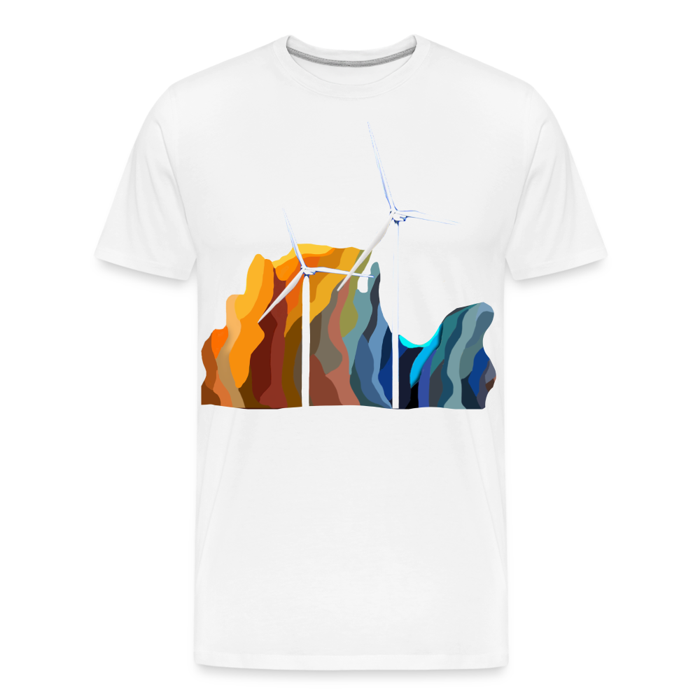 Wind Men’s Premium Organic T-Shirt - white