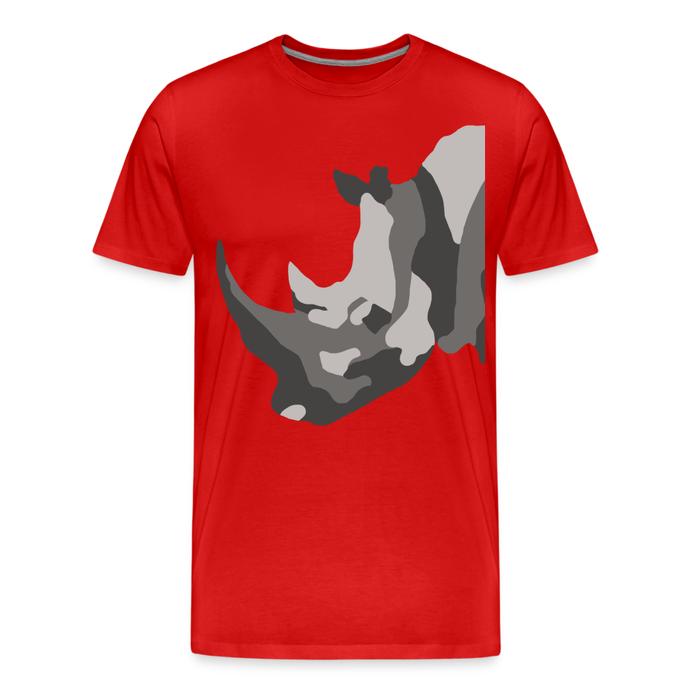Rhino Men’s Premium Organic T-Shirt - red