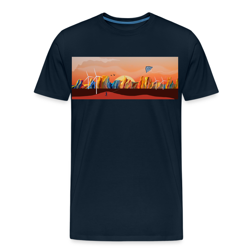 CPK Wind Men’s Premium Organic T-Shirt - deep navy