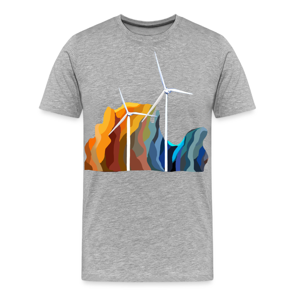 Wind Men’s Premium Organic T-Shirt - heather gray