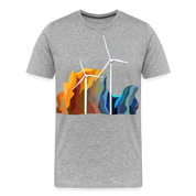 Wind Men’s Premium Organic T-Shirt - heather gray