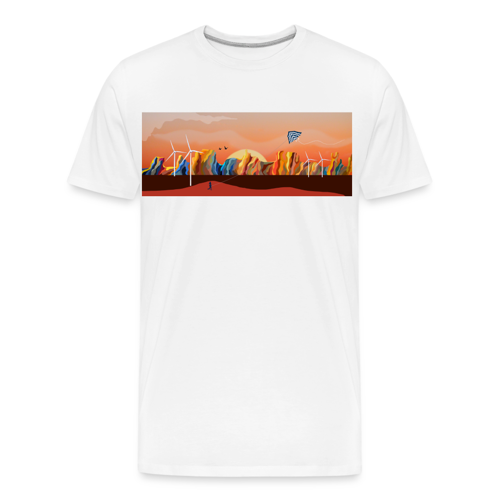 CPK Wind Men’s Premium Organic T-Shirt - white