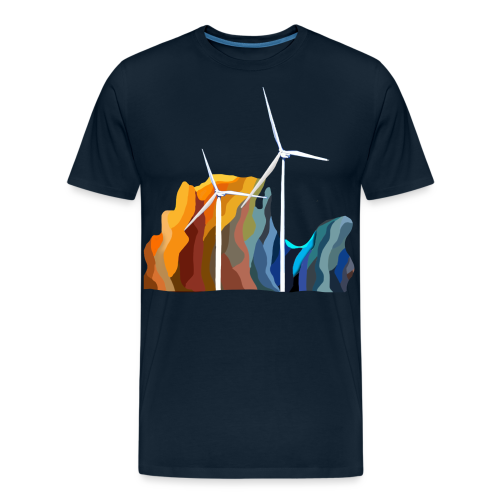 Wind Men’s Premium Organic T-Shirt - deep navy