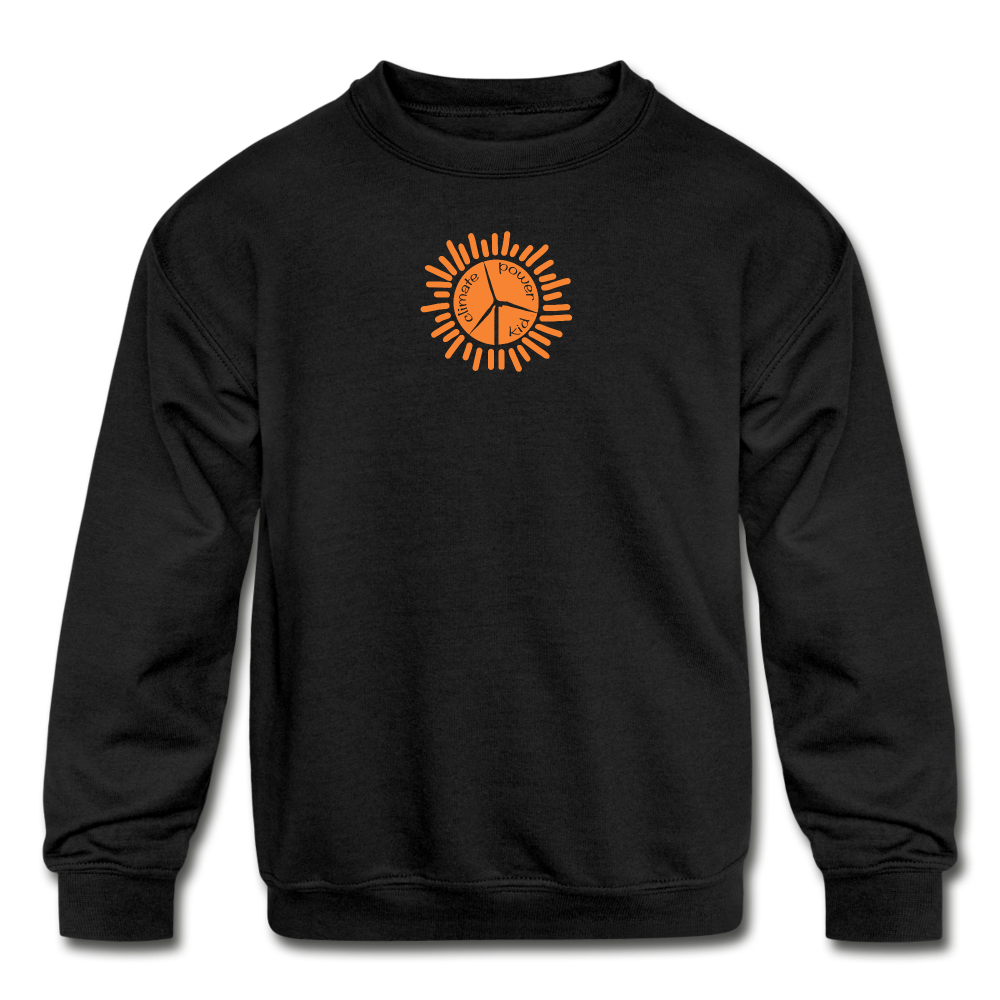 Kids' Crewneck Sweatshirt (SPOD) - black
