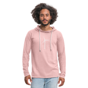 CPK Wind Unisex Lightweight Terry Hoodie (SPOD) - cream heather pink