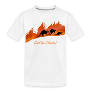 Kangaroo Fire Kid’s Premium Organic T-Shirt - white