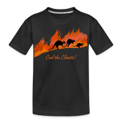 Kangaroo Fire Kid’s Premium Organic T-Shirt - black