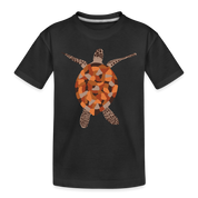 Turtle Brown Toddler Premium Organic T-Shirt - black