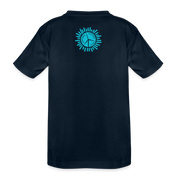 Penguin Swimming Toddler Premium Organic T-Shirt - deep navy