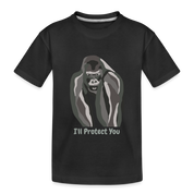 Gorilla Toddler Premium Organic T-Shirt - black