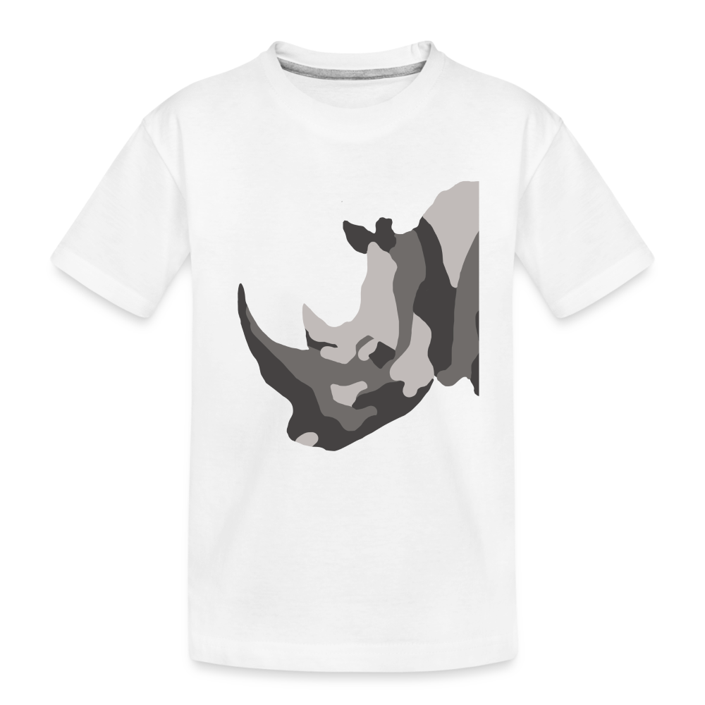 Rhino - Toddler Premium Organic T-Shirt - white