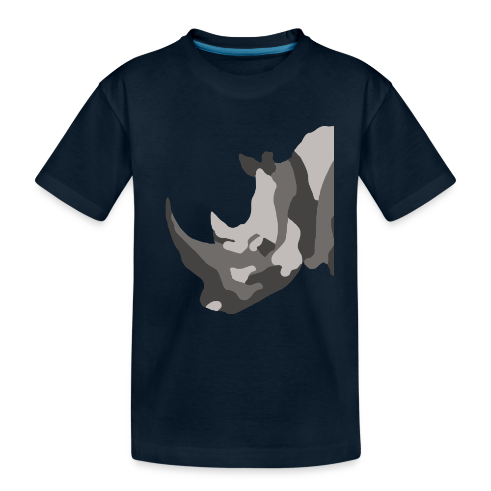 Rhino - Toddler Premium Organic T-Shirt - deep navy