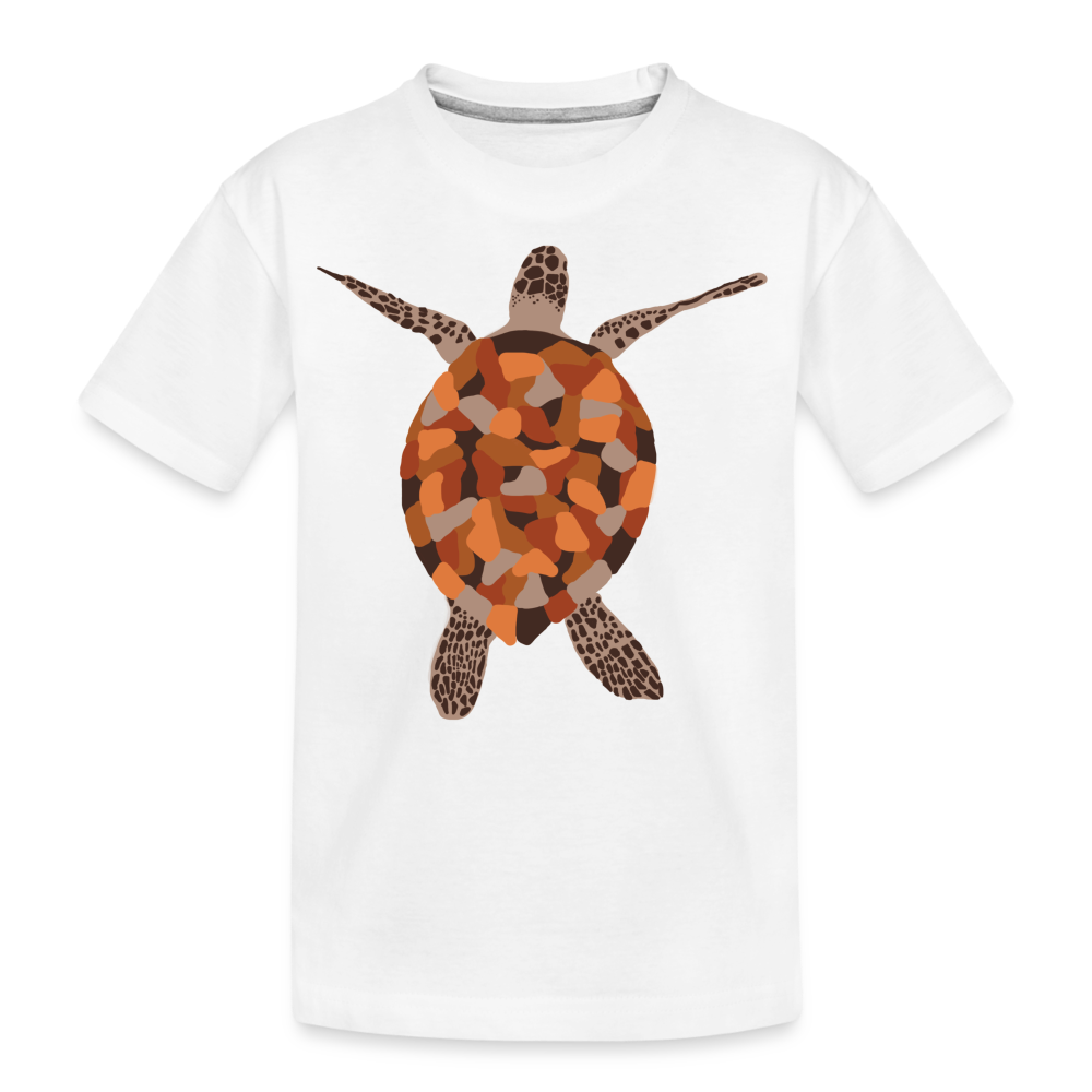 Turtle Kid’s Premium Organic T-Shirt - white