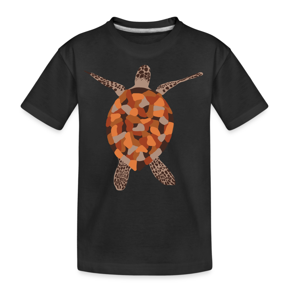 Turtle Kid’s Premium Organic T-Shirt - black