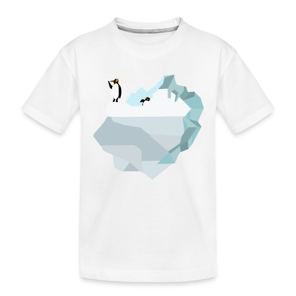 Penguin Iceberg Toddler Premium Organic T-Shirt - white