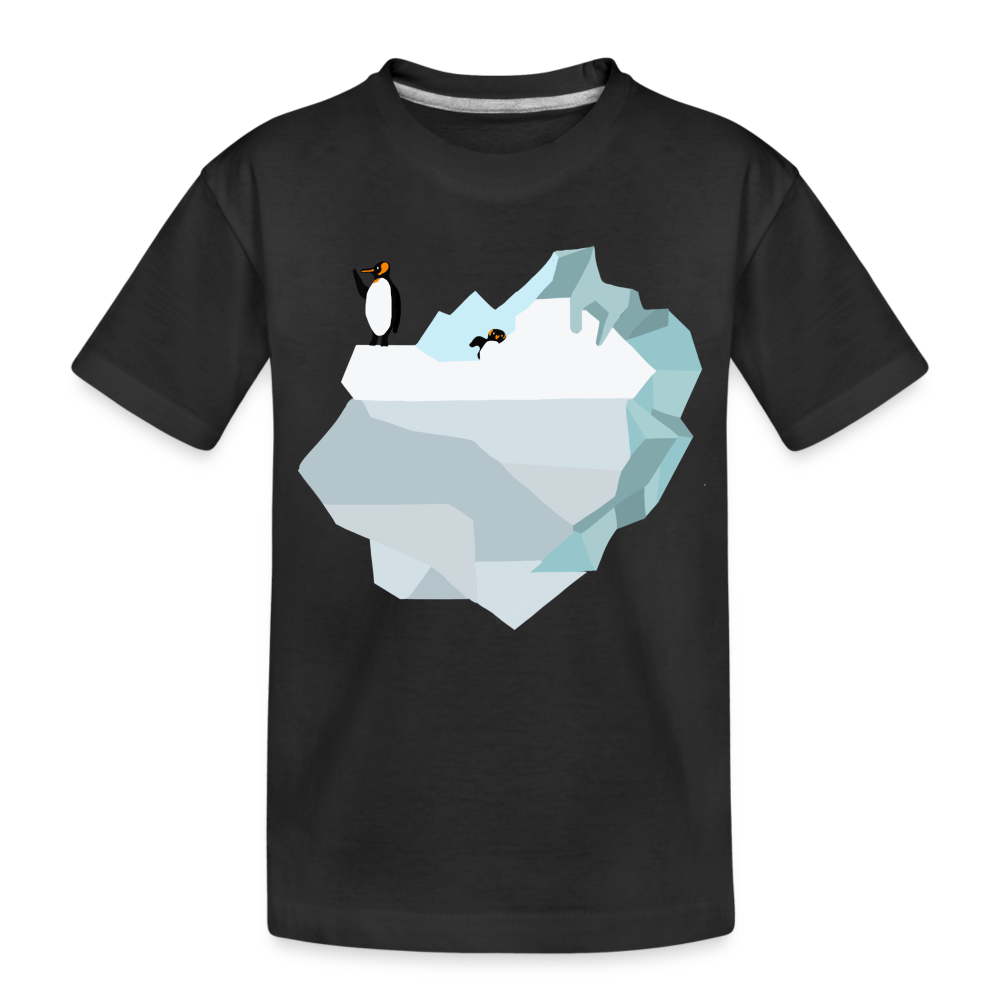 Penguin Iceberg Kid’s Premium Organic T-Shirt - black