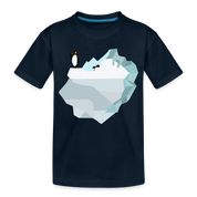 Penguin Iceberg Kid’s Premium Organic T-Shirt - deep navy