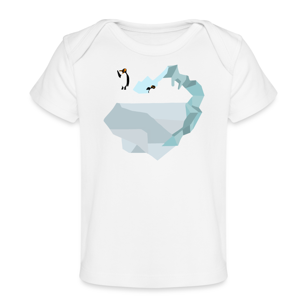Penguin Iceberg Organic Baby T-Shirt | Spreadshirt 1433 - white