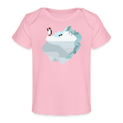 Penguin Iceberg Organic Baby T-Shirt | Spreadshirt 1433 - light pink