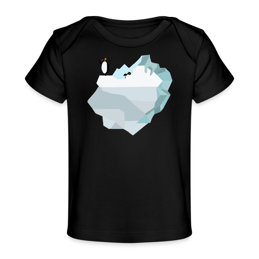 Penguin Iceberg Organic Baby T-Shirt | Spreadshirt 1433 - black