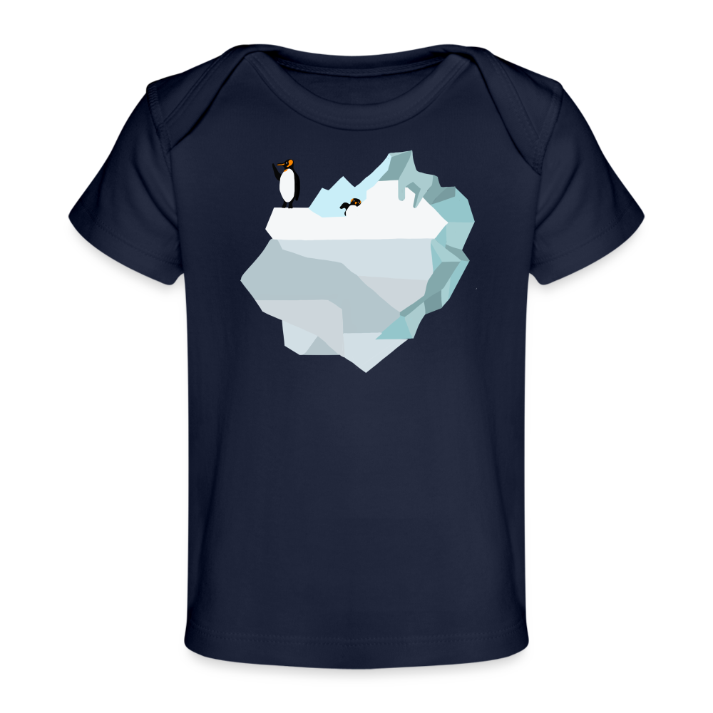 Penguin Iceberg Organic Baby T-Shirt | Spreadshirt 1433 - dark navy