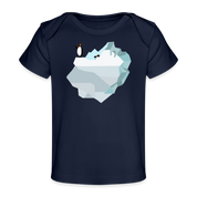 Penguin Iceberg Organic Baby T-Shirt | Spreadshirt 1433 - dark navy