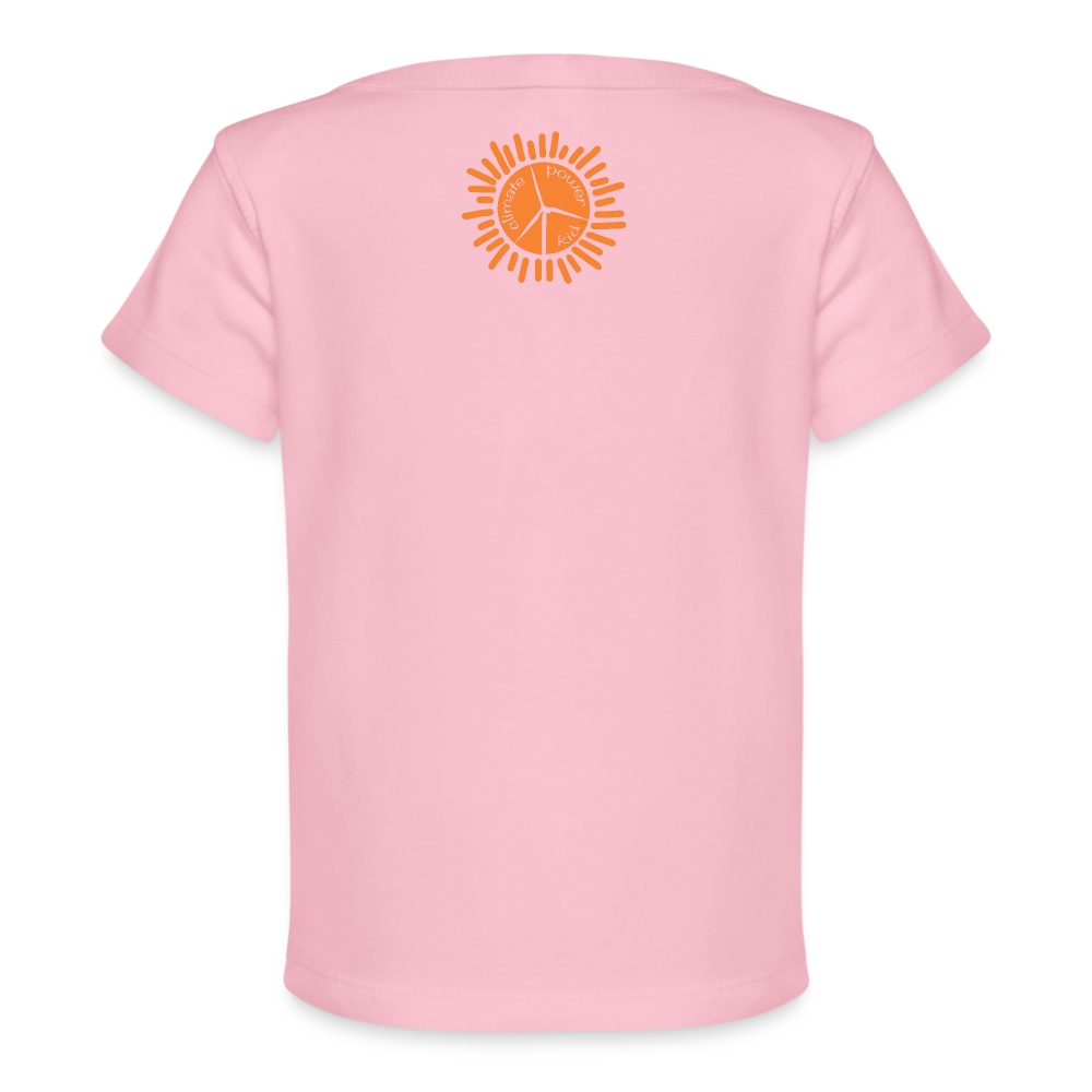 Wind Turbine Organic Baby T-Shirt | Spreadshirt 1433 - light pink