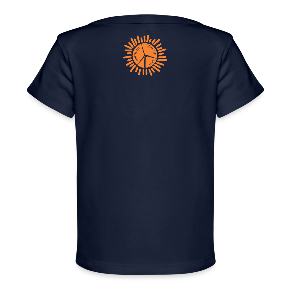 Wind Turbine Organic Baby T-Shirt | Spreadshirt 1433 - dark navy