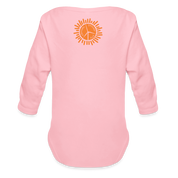 CPK Wind Organic Long Sleeve Baby Bodysuit - light pink