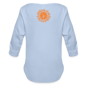 CPK Wind Organic Long Sleeve Baby Bodysuit - sky