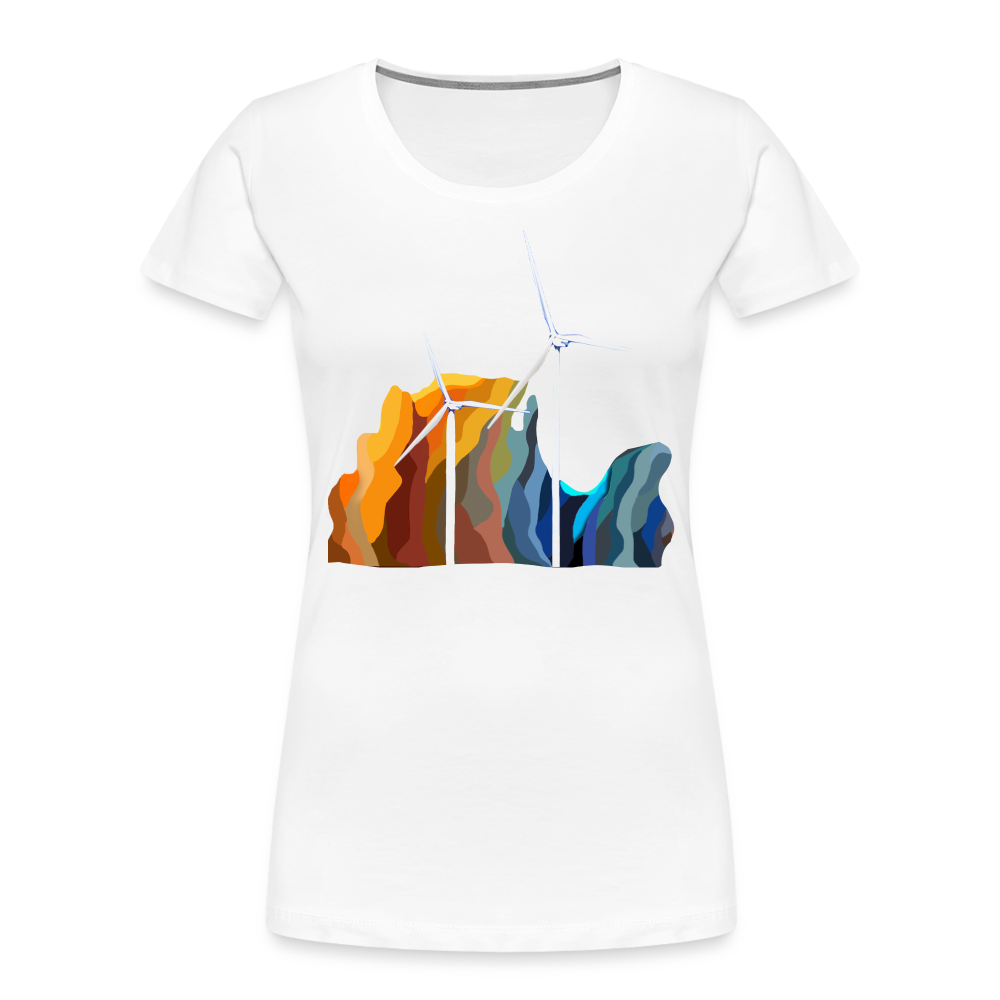 Wind Women’s Premium Organic T-Shirt - white