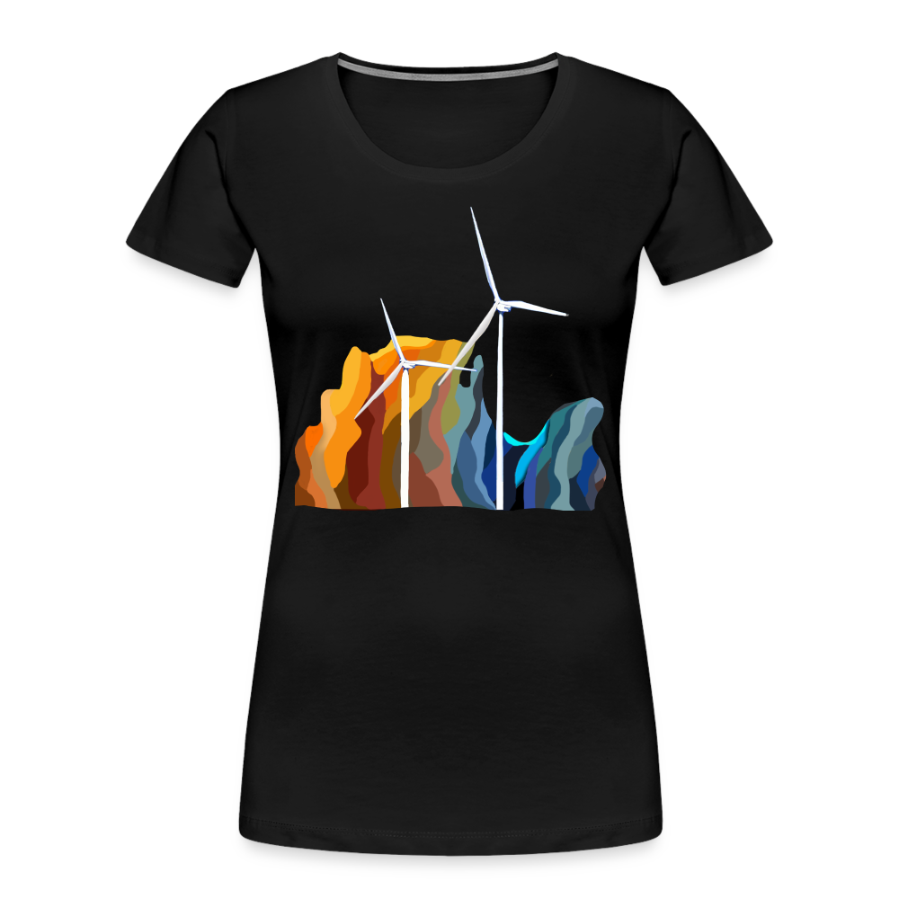 Wind Women’s Premium Organic T-Shirt - black