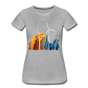 Wind Women’s Premium Organic T-Shirt - heather gray