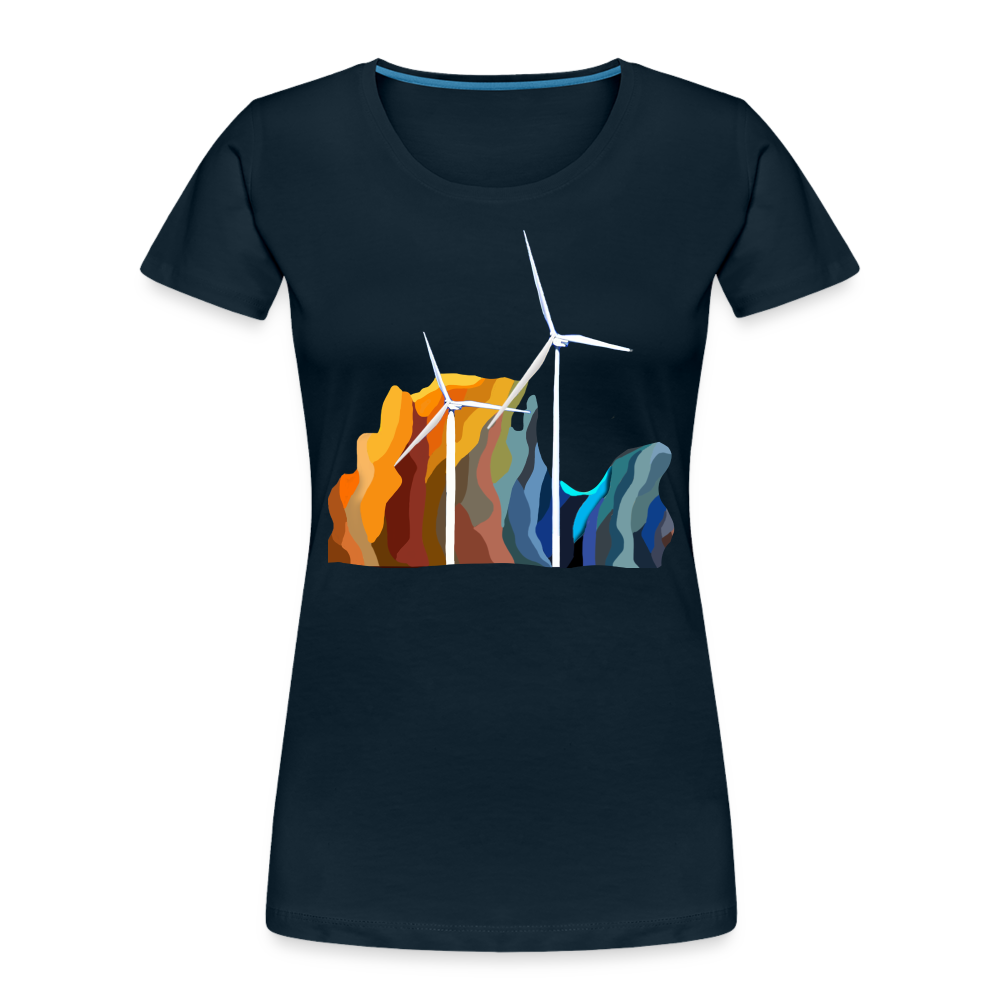 Wind Women’s Premium Organic T-Shirt - deep navy