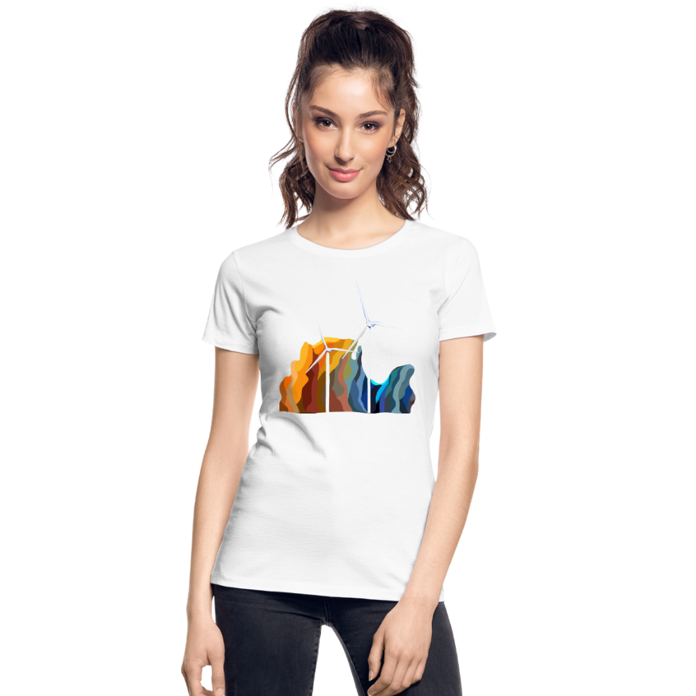 Wind Women’s Premium Organic T-Shirt - white
