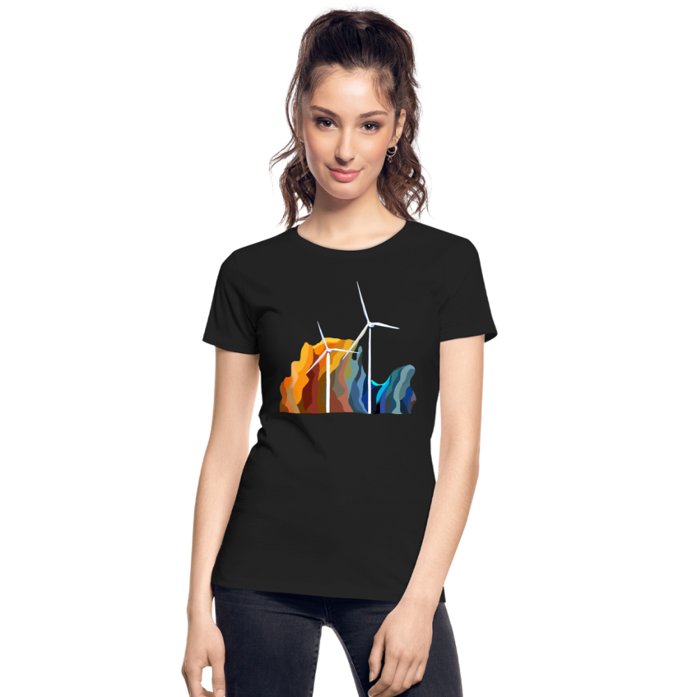 Wind Women’s Premium Organic T-Shirt - black