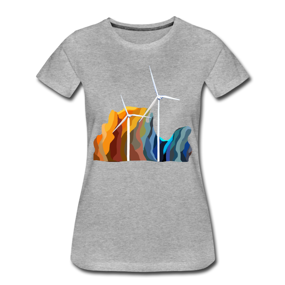 Wind Women’s Premium Organic T-Shirt - heather gray
