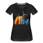 Wind Women’s Premium Organic T-Shirt - charcoal grey