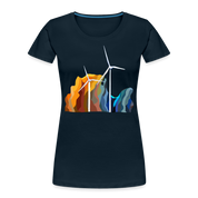 Wind Women’s Premium Organic T-Shirt - deep navy